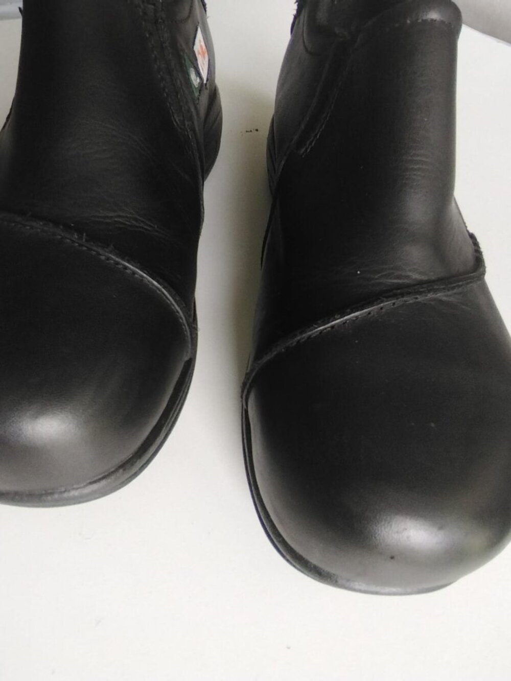 Dakota Black Leather Steel Toe Slip On Safety Work Shoes Women's Size 10